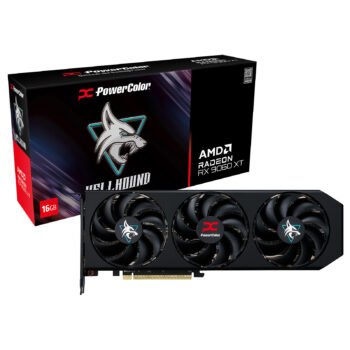 PowerColor Hellhound AMD Radeon RX 9060 XT 16 Go OC – Carte graphique GDDR6, HDMI & DisplayPort