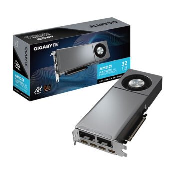 Gigabyte Radeon AI PRO R9700 AI TOP – Carte graphique professionnelle 32 Go GDDR6 PCIe 5.0 avec HDMI 2.1b & 3× DisplayPort 2.1a